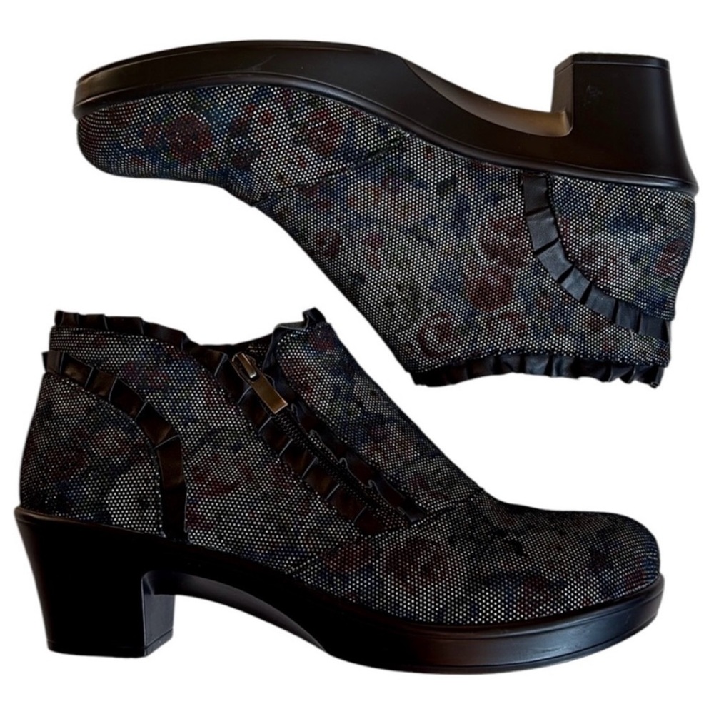 Alegria Hannah Floral Booties sz 37 (US 6.5)